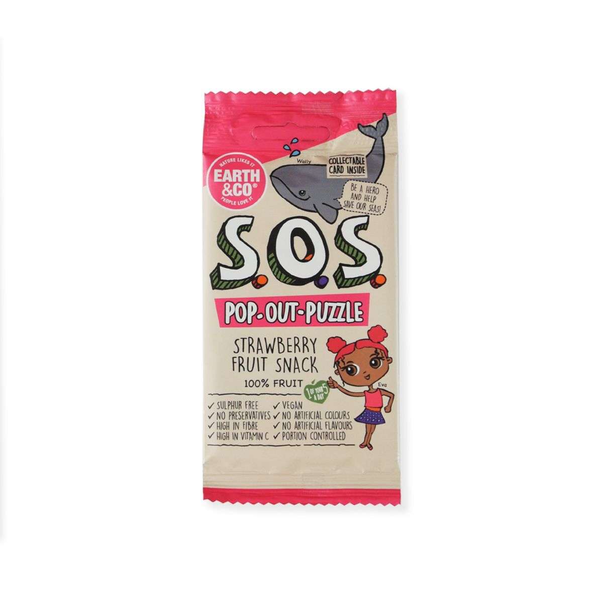 S.O.S. Pop-Out-Puzzle Fruit Snack - Strawberry