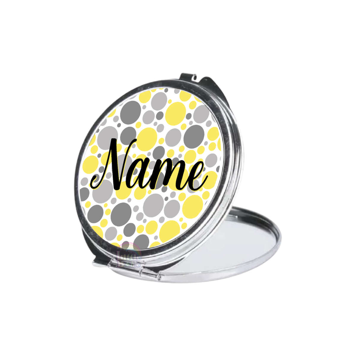 Personalized Compact Mirror - Yellow