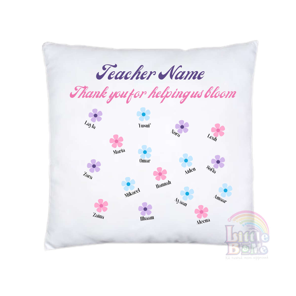 Personalized Class Flower Cushion