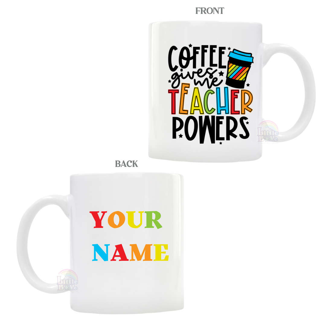 Personalized Teacher Powers Mug