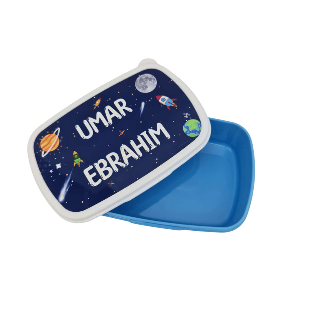 Personalized Rectangle Lunch Box - Space