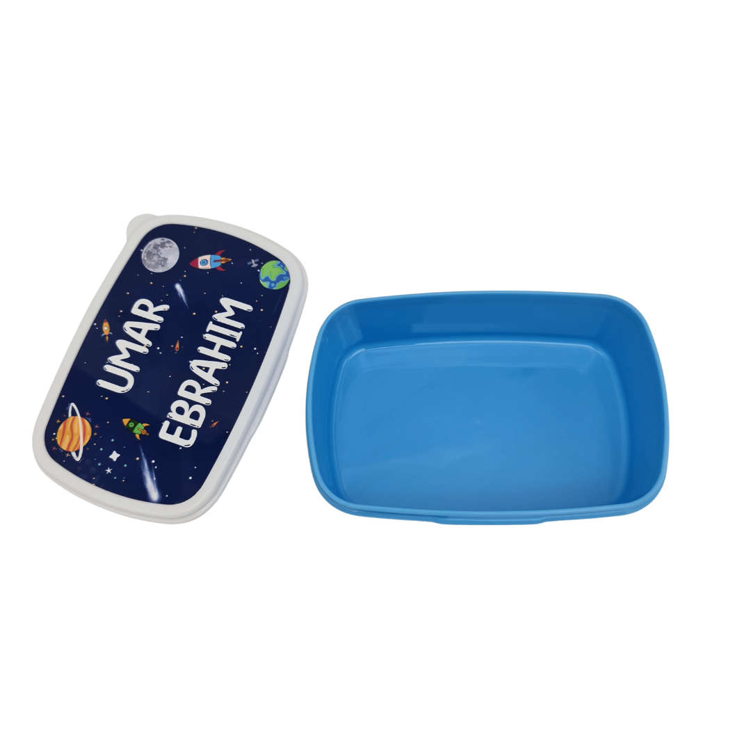 Personalized Rectangle Lunch Box - Space