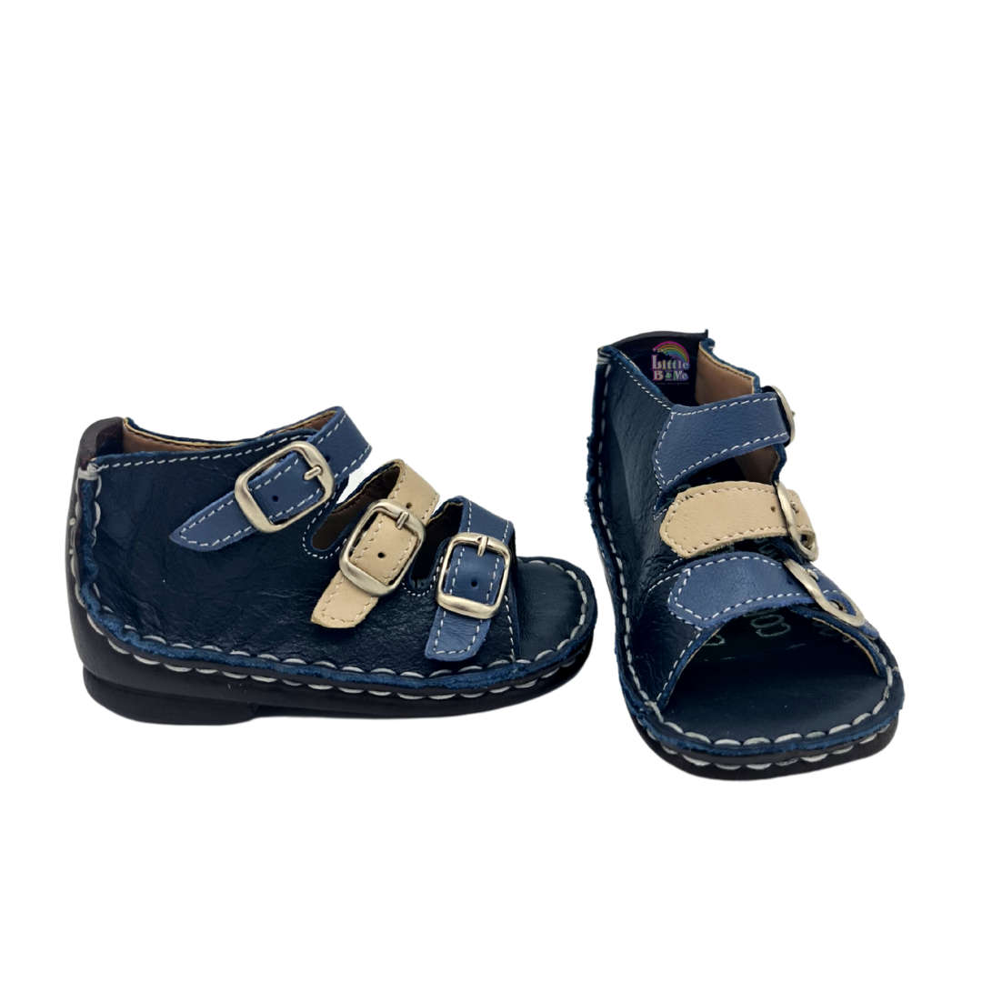 Cobbles - Dove, Navy & Ice Sandal  (Size 2)