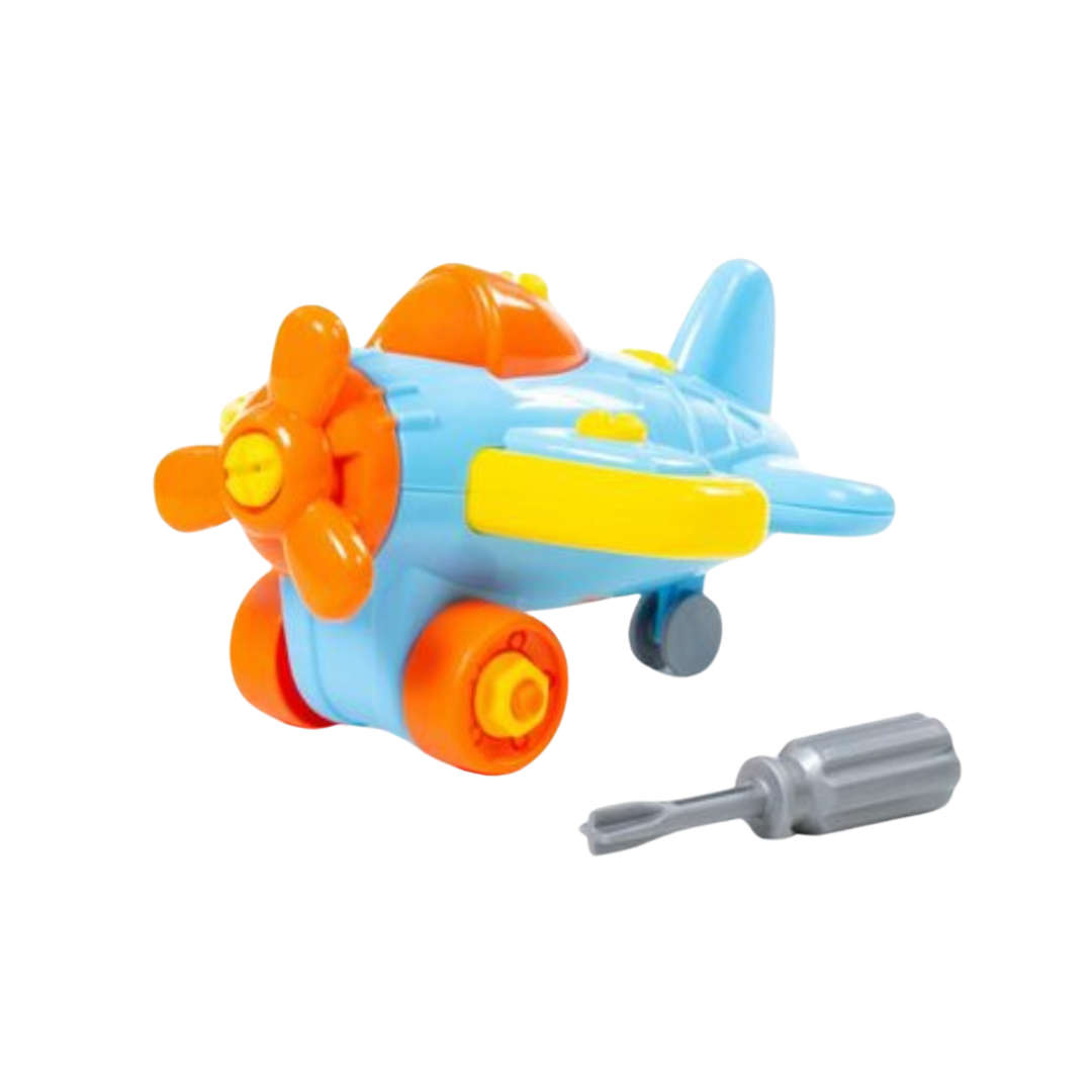 Take Apart Plane - Blue and Yellow