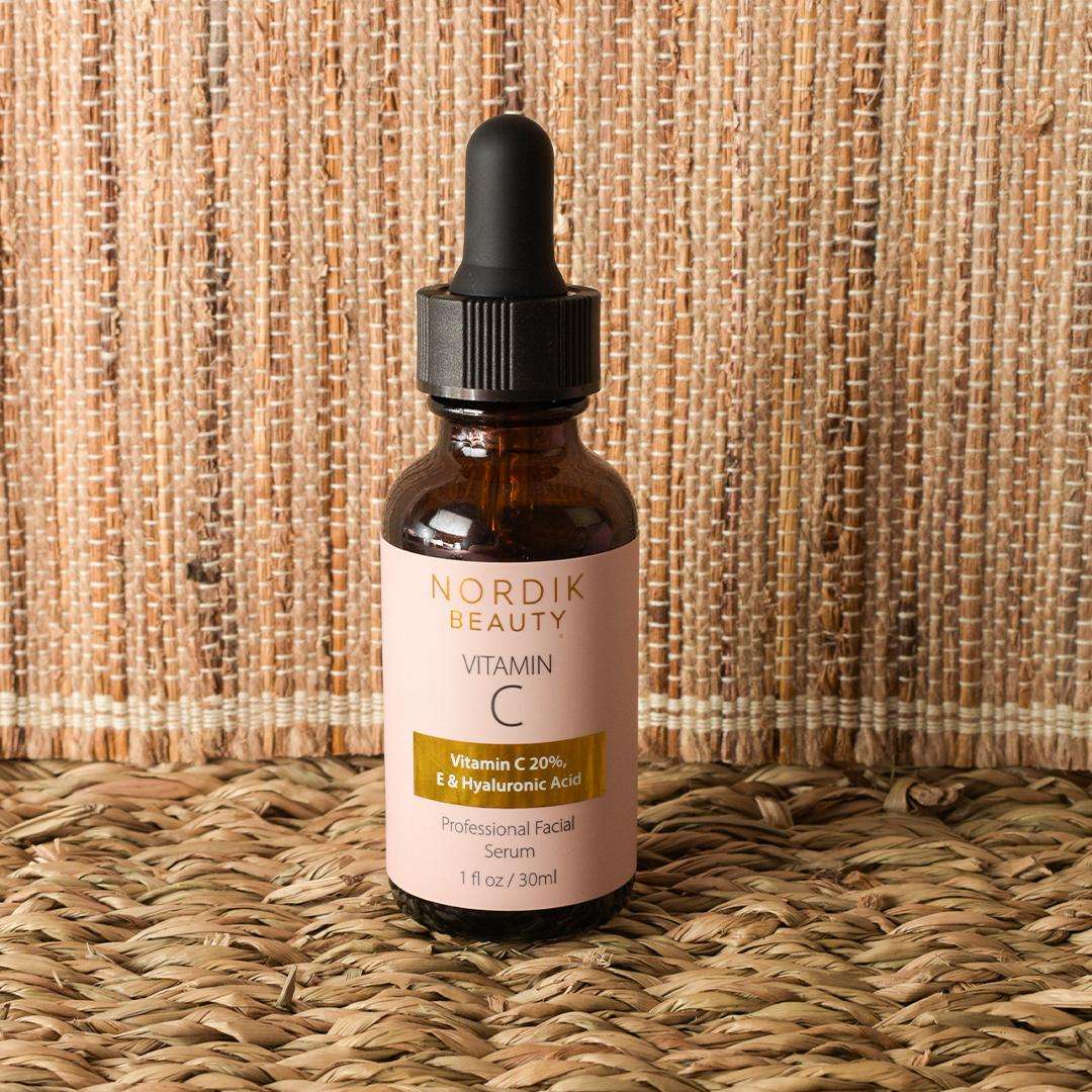 Nordik Beauty Natural Anti Aging Serum with Hyaluronic Acid & Vitamin C