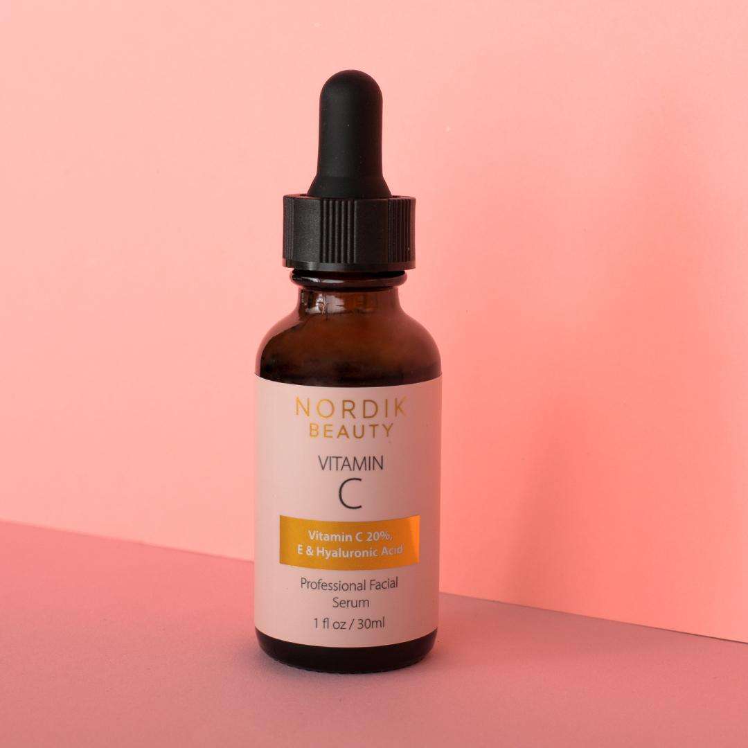 Nordik Beauty Natural Anti Aging Serum with Hyaluronic Acid & Vitamin C