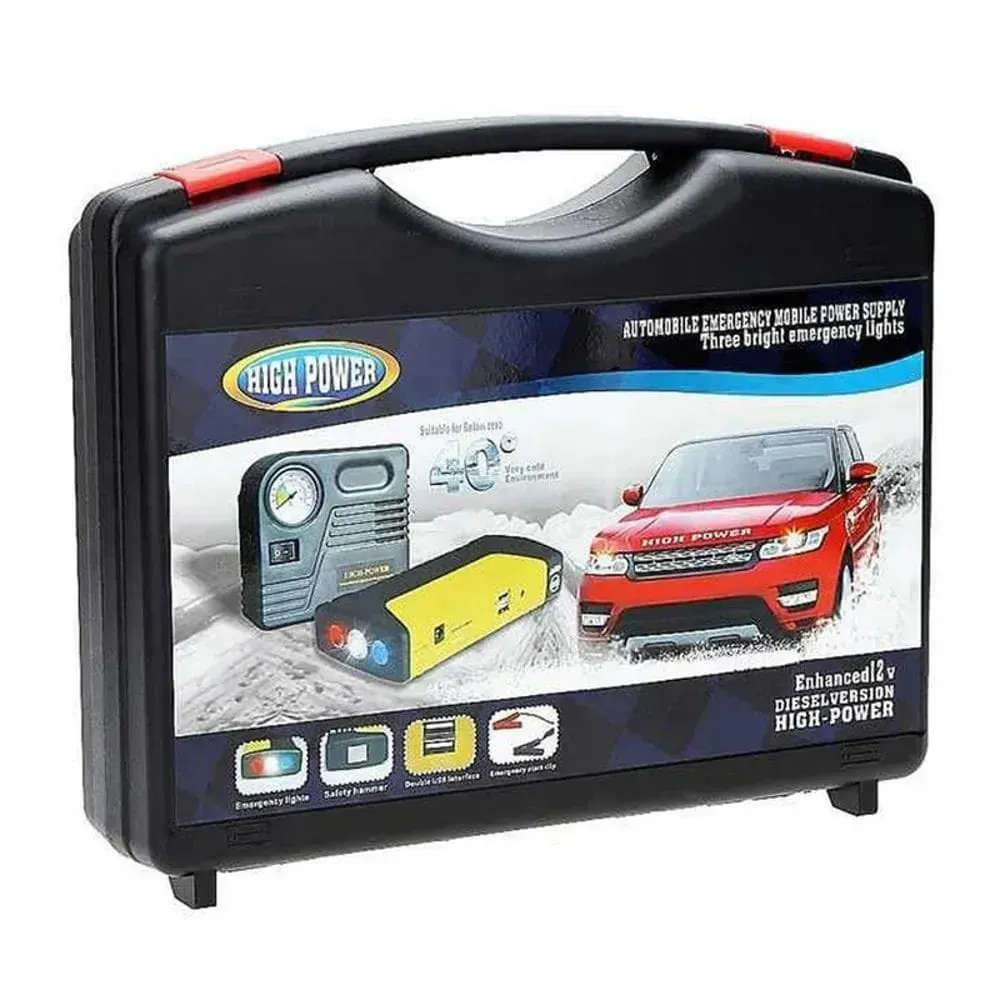 Plus Powerful Jump Starter With Air Compressor - 50800 MAh