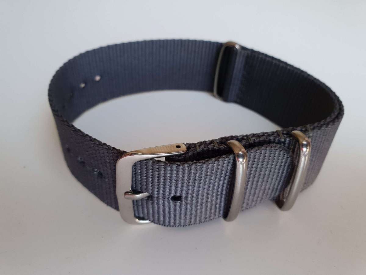 20mm Nato Watch Strap Grey