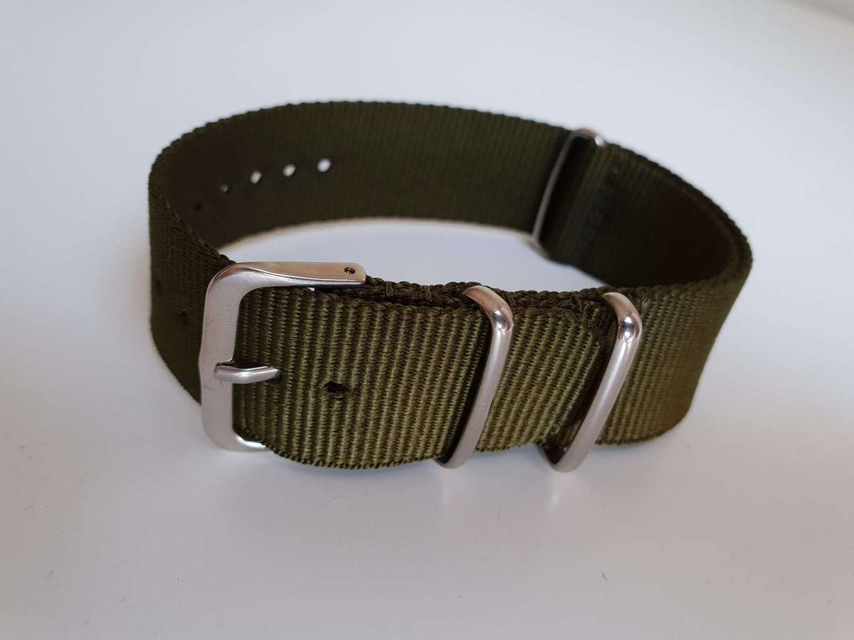 22mm Nato Watch Strap Khaki Green