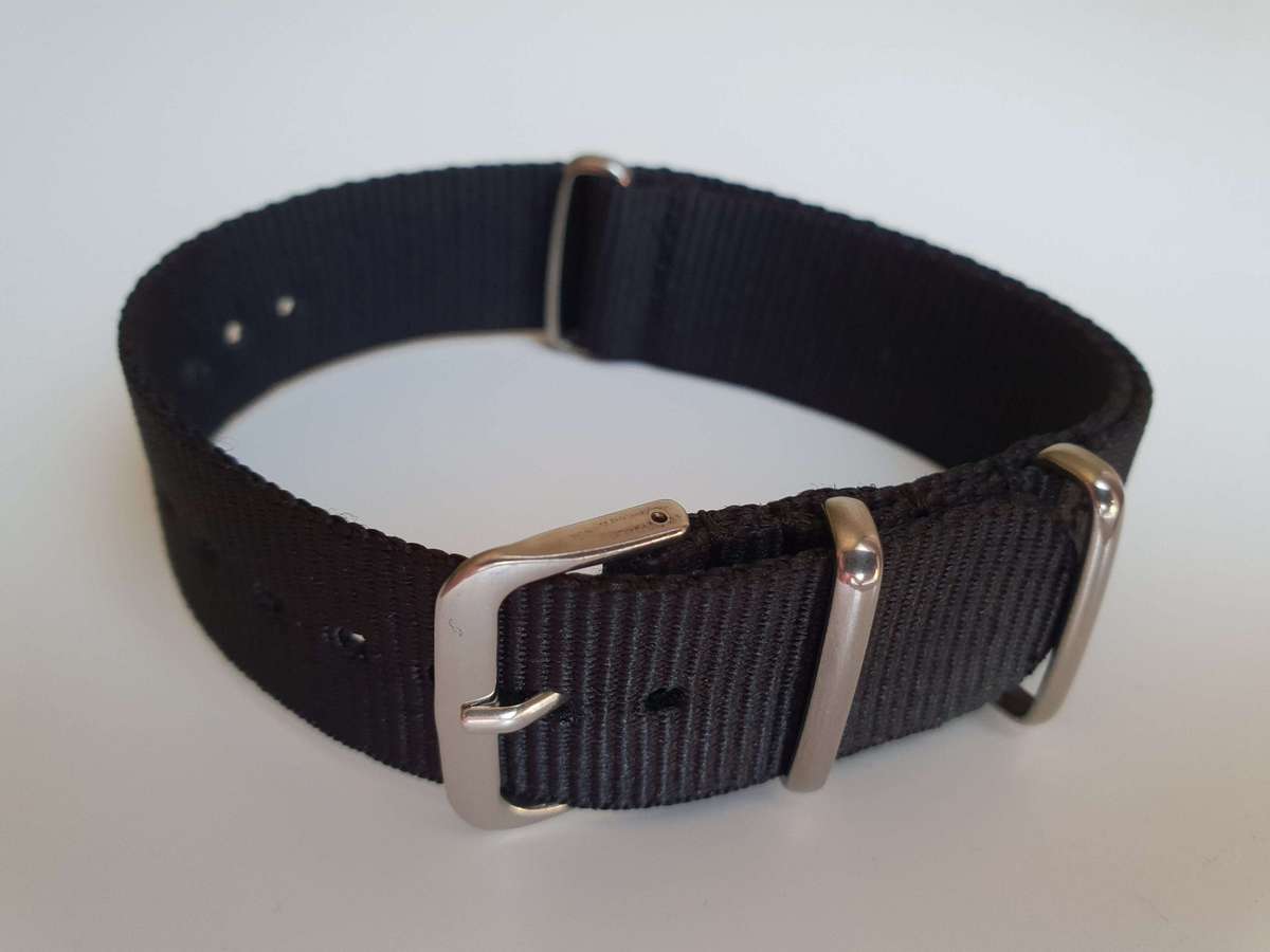 20mm Nato Watch Strap Black
