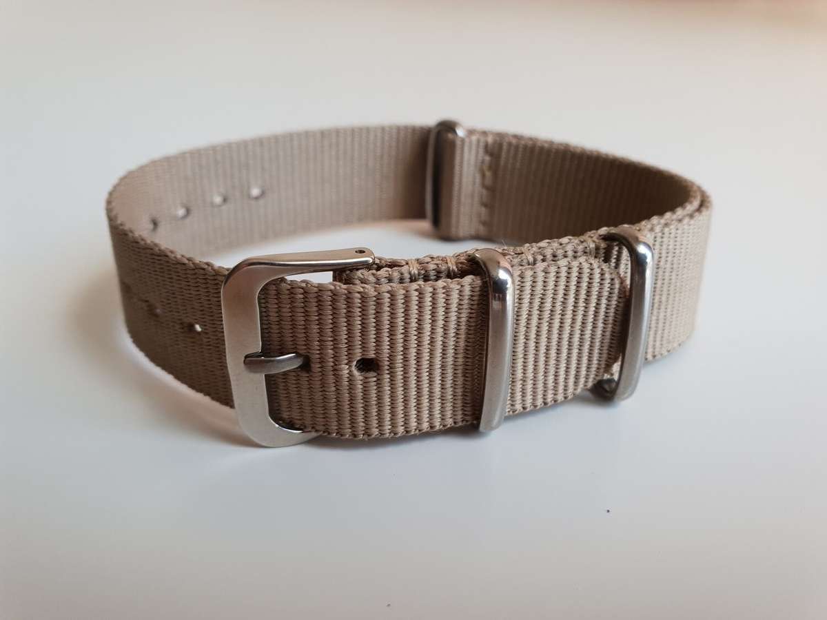 18mm Nato Watch Strap Beige