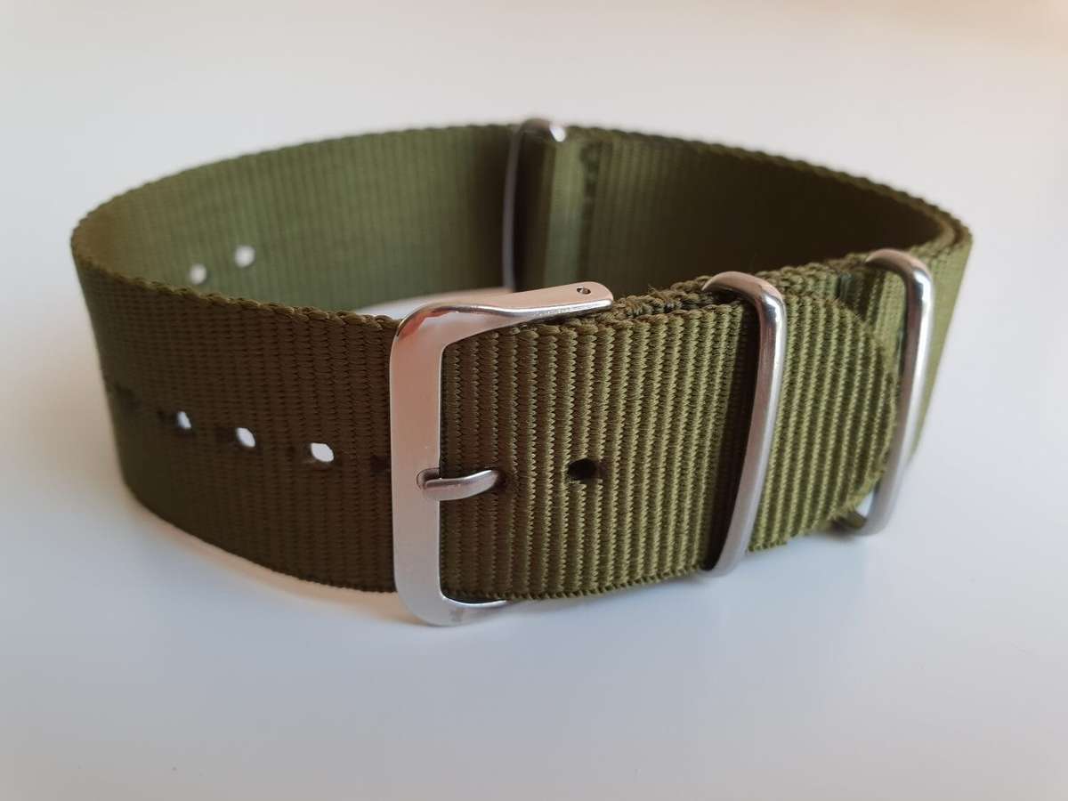 24mm Nato Watch Strap Khaki Green