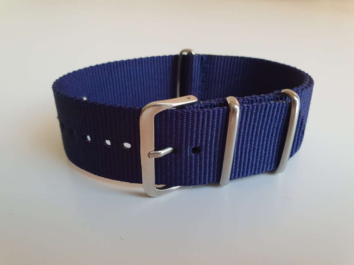 24mm Nato Watch Strap Navy Blue