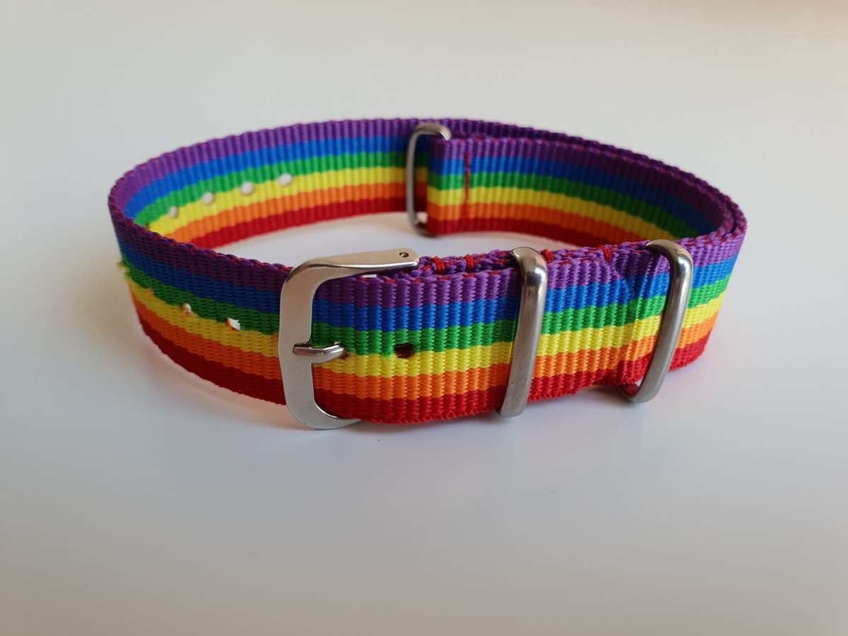 18mm Nato Watch Strap Rainbow