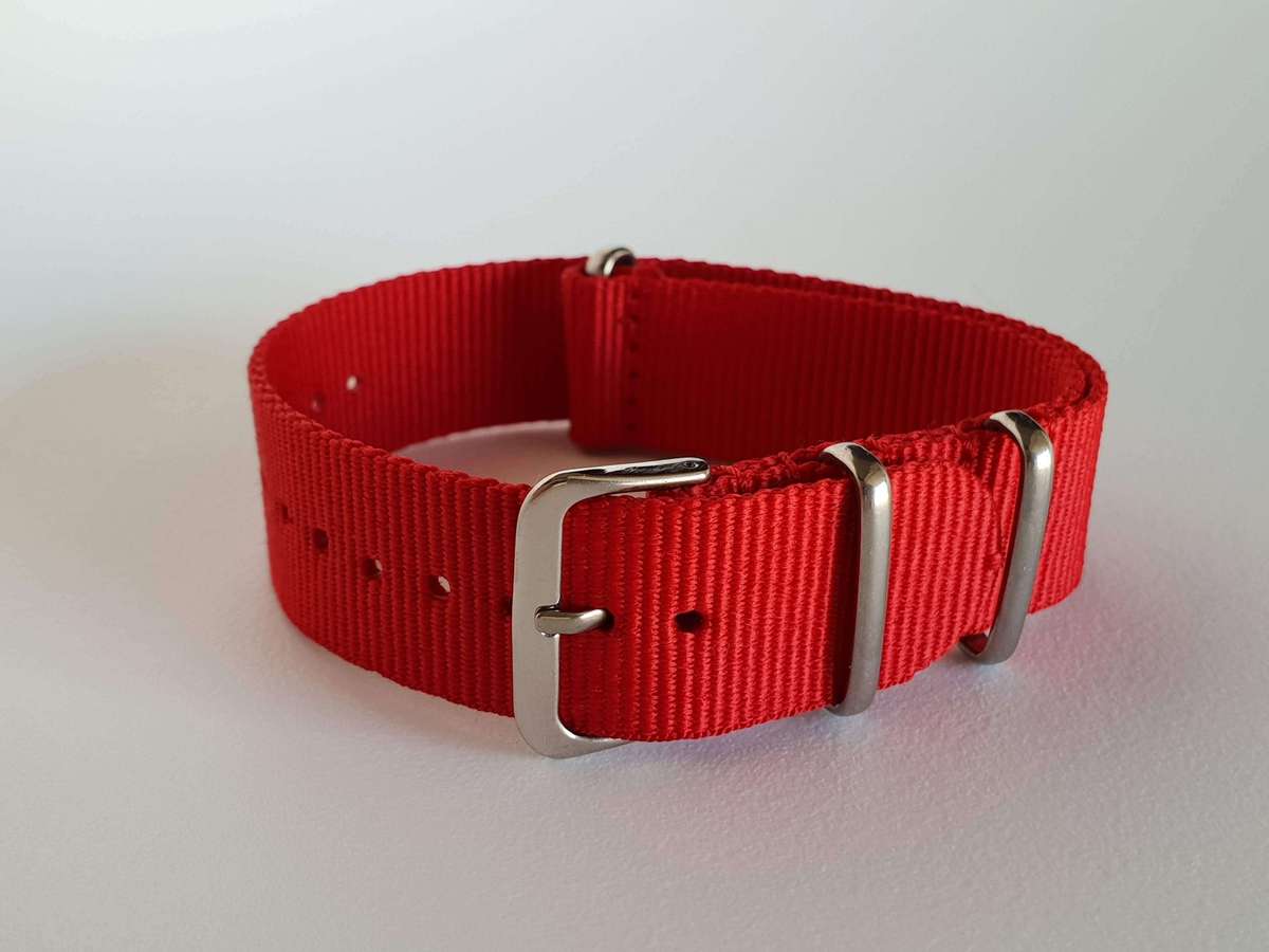 22mm Nato Watch Strap Red