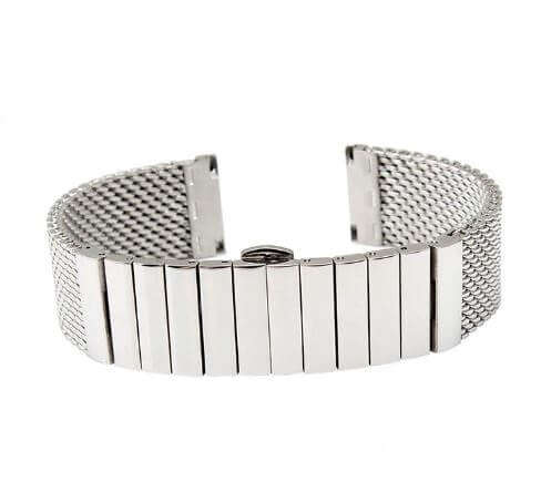 20mm Stainless Steel Shark Mesh Bracelet
