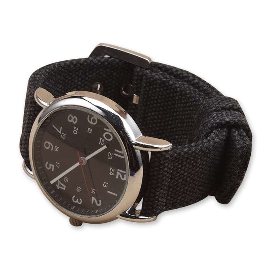20mm Canvas Watch Strap Black