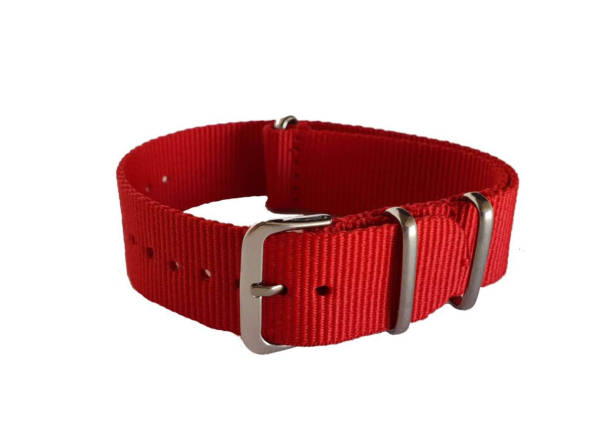 24mm Nato Watch Strap Red