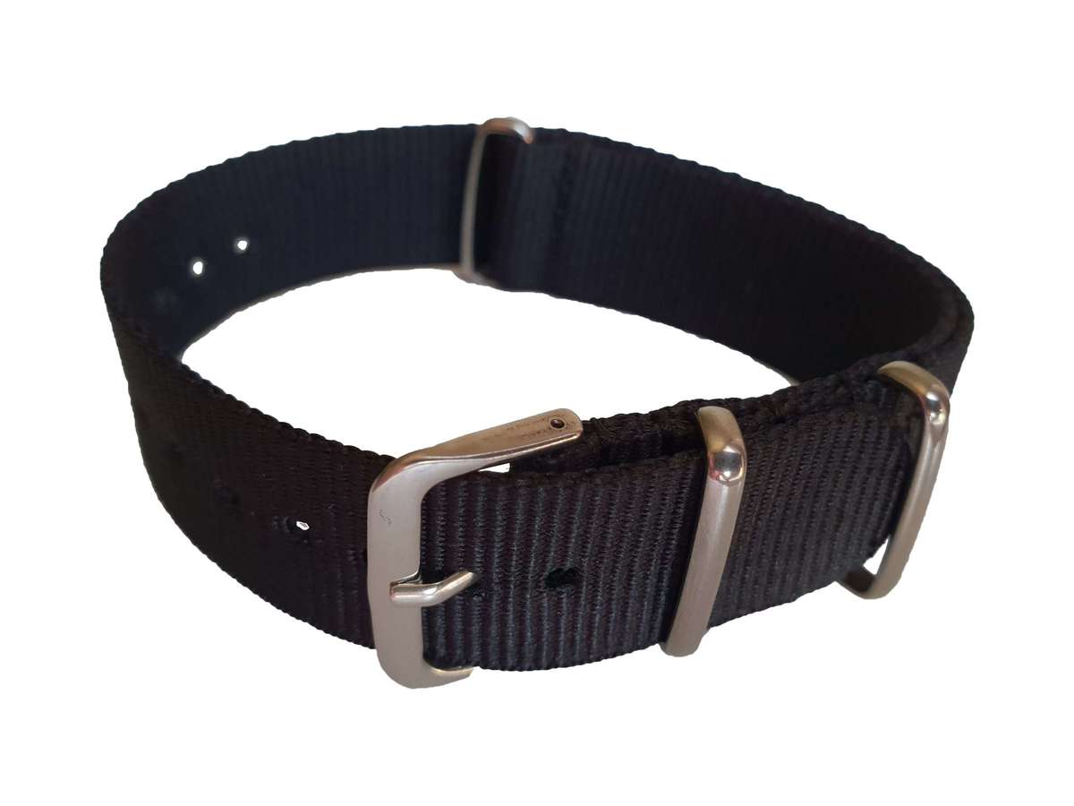 24mm Nato Watch Strap Black