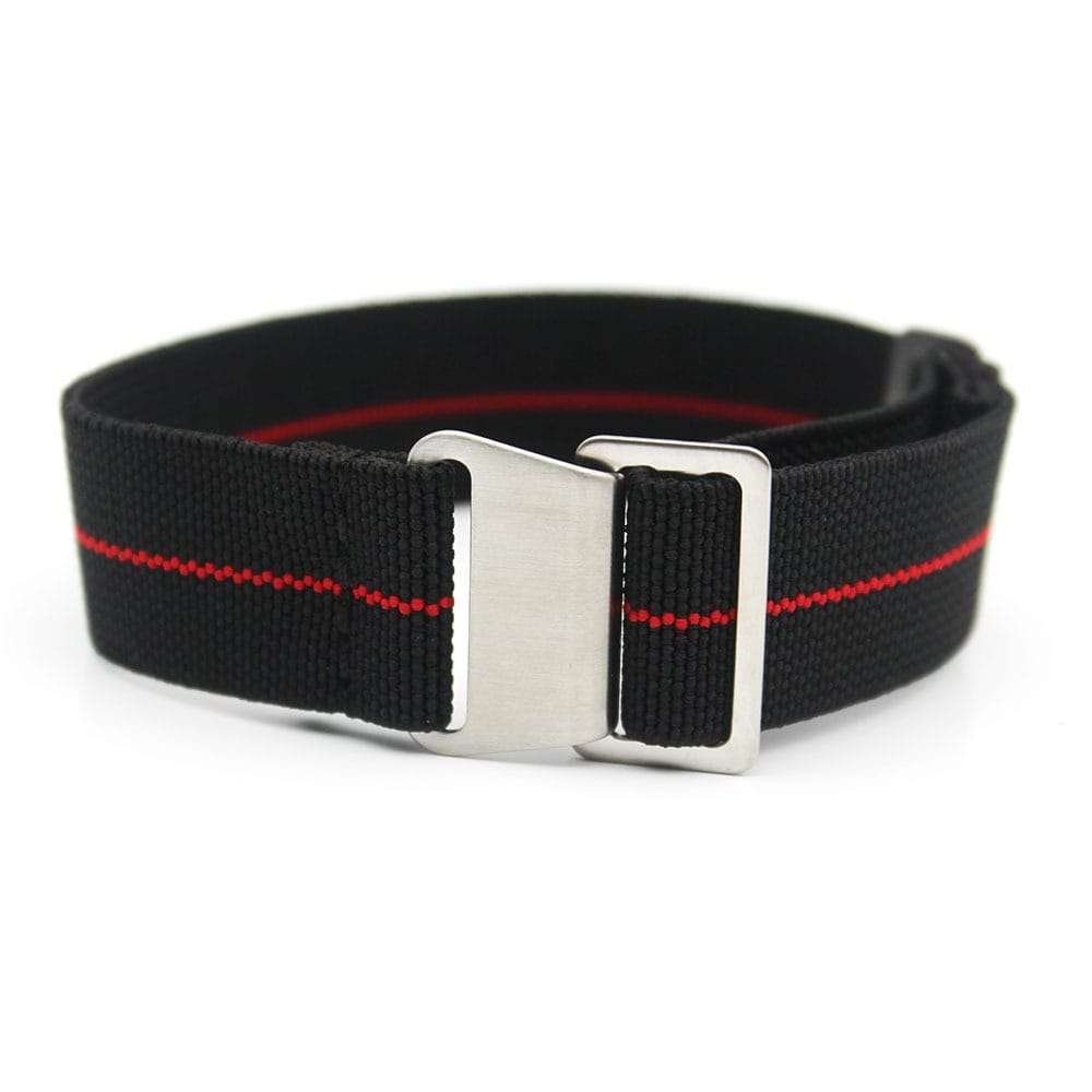 20mm Paratrooper Watch Strap Black/Red
