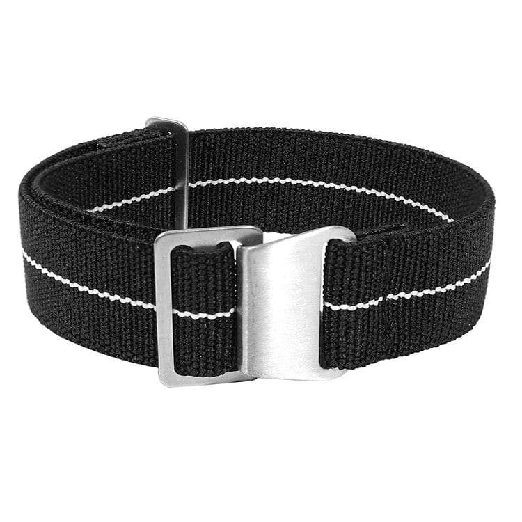 18mm Paratrooper Watch Strap Black/White