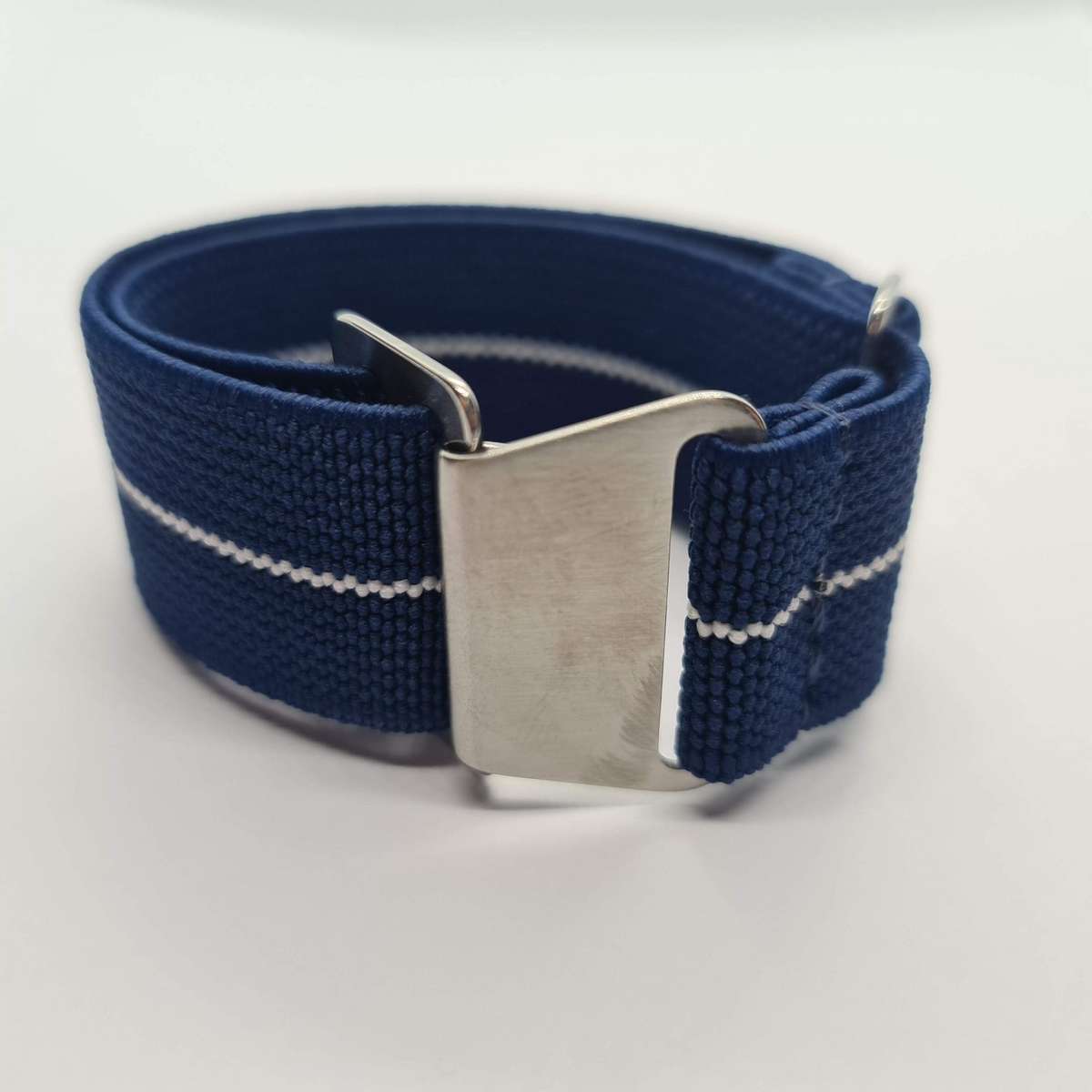 22mm Paratrooper Watch Strap Navy/White