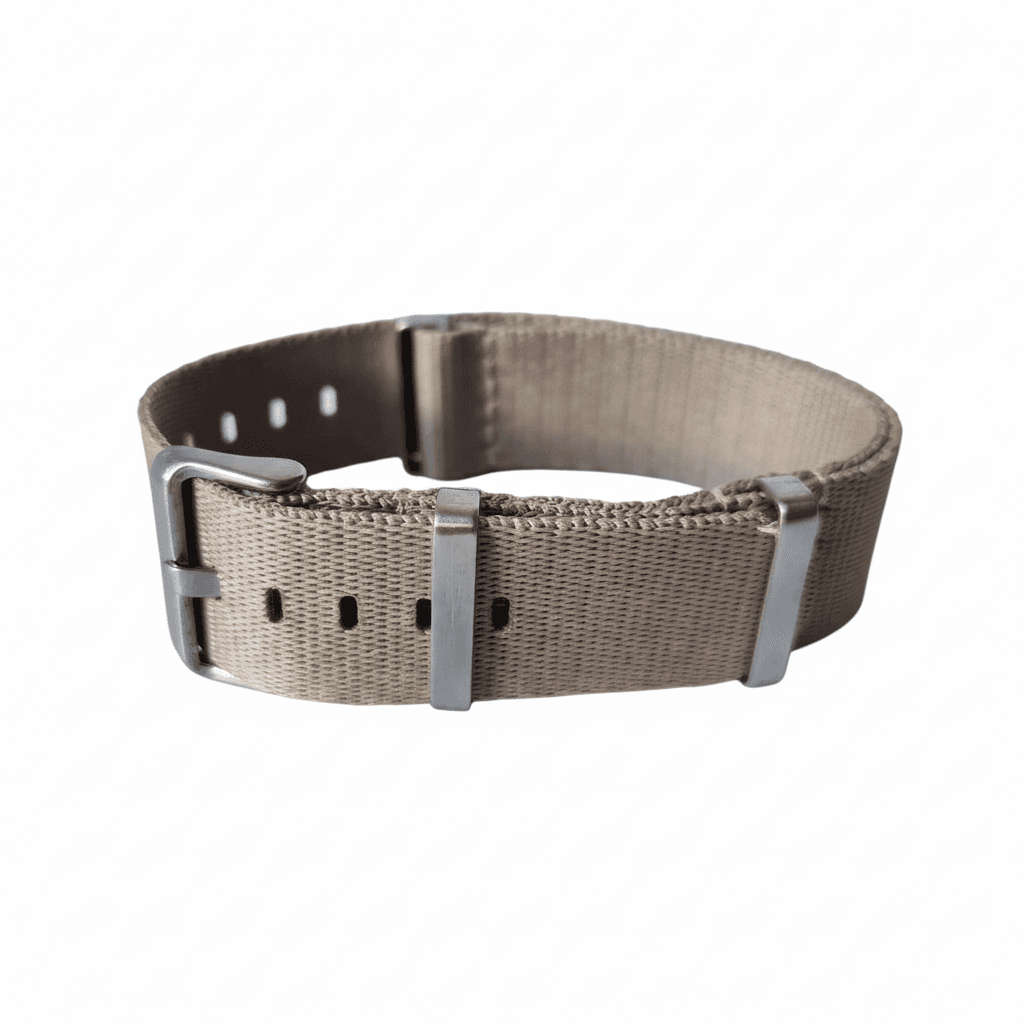 20mm Seat Belt Nato Watch Strap Beige