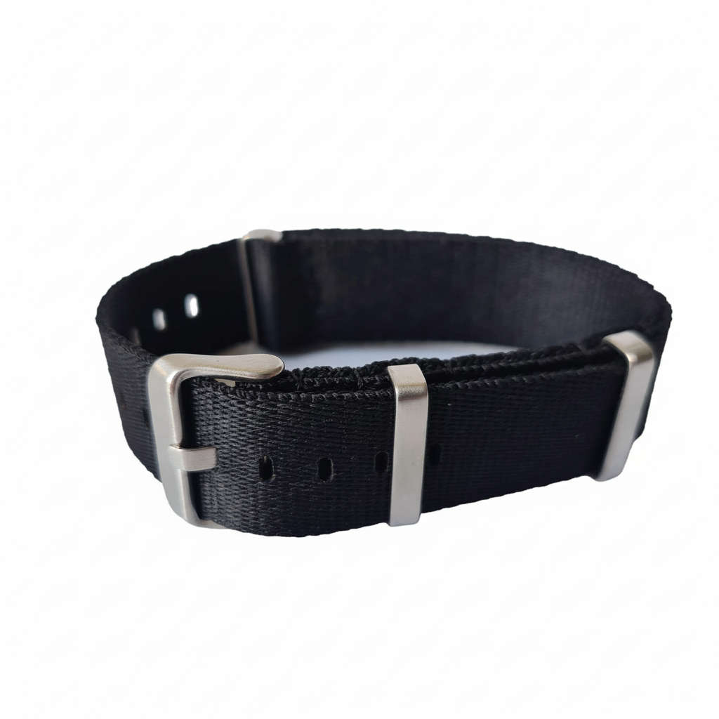 20mm Seat Belt Nato Watch Strap Black
