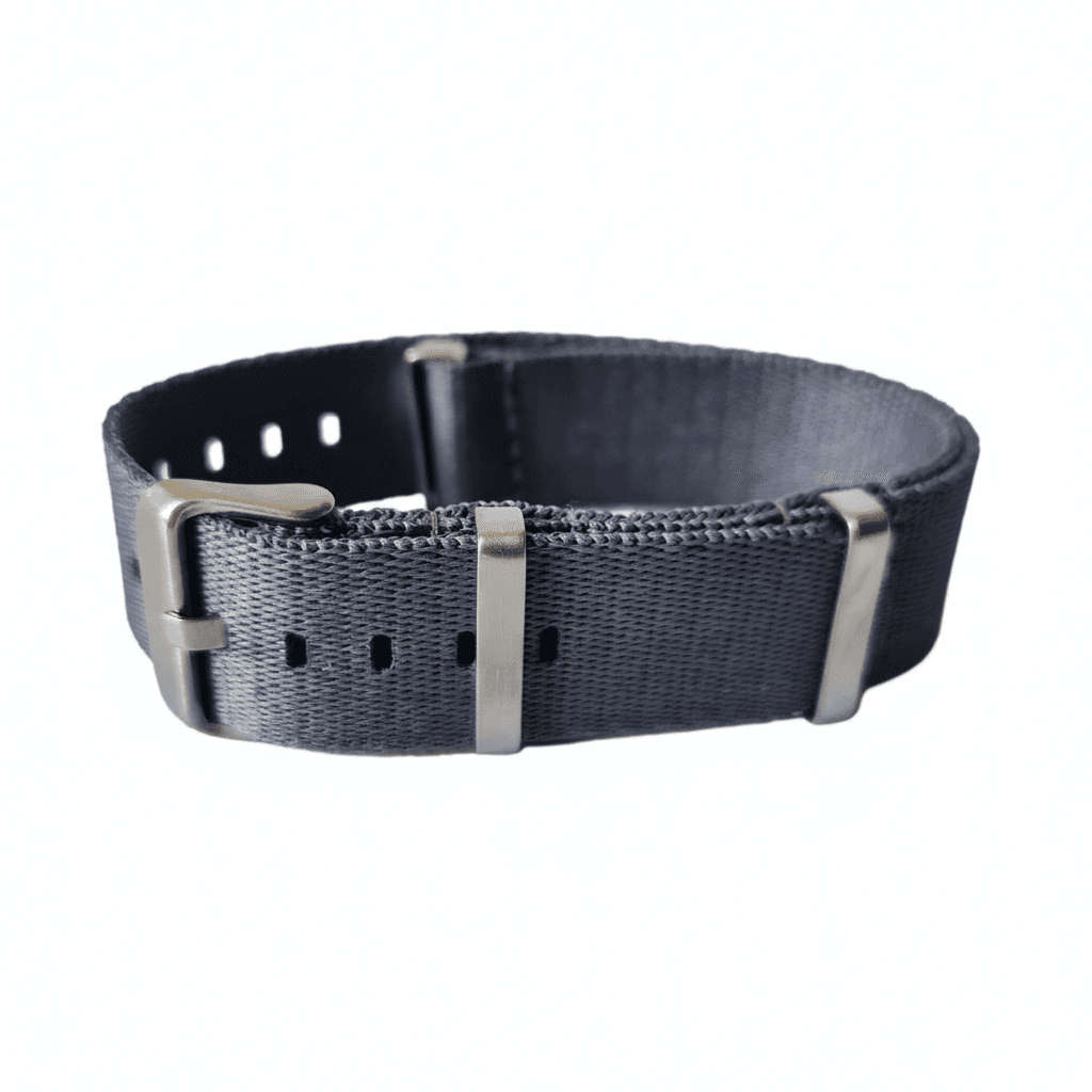 20mm Seat Belt Nato Watch Strap Grey