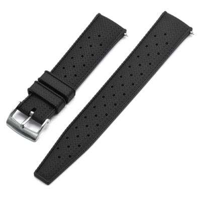 20mm Vintage Tropic Rubber Strap V2 Black