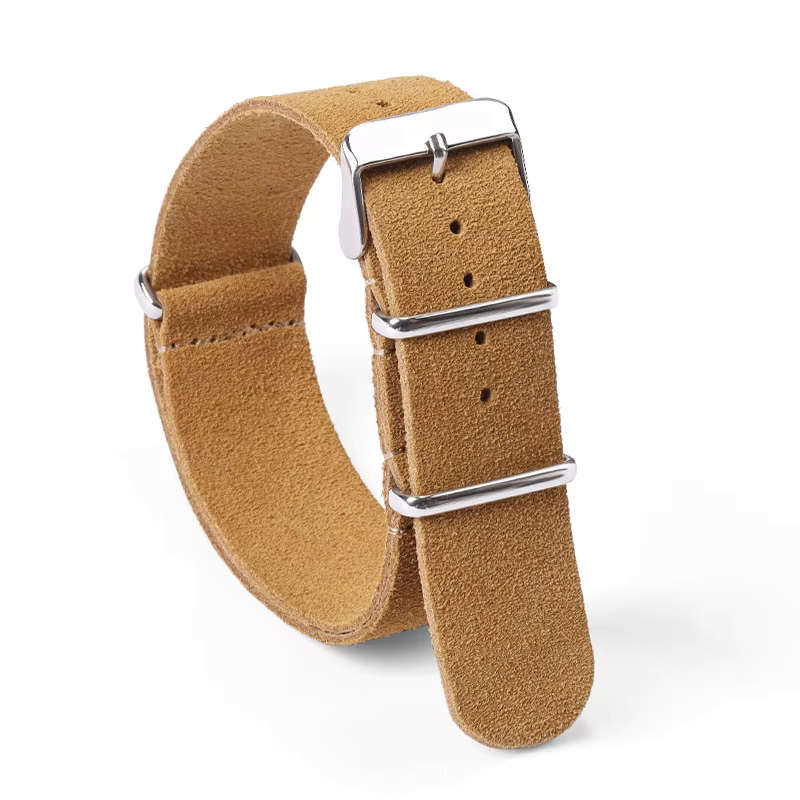 20mm Suede Nato Watch Strap Beige