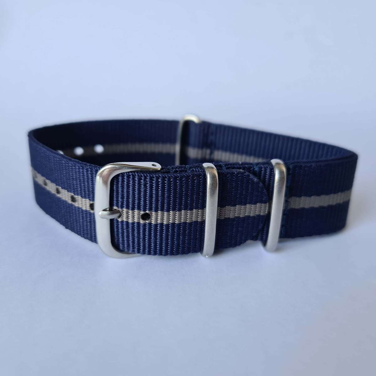 20mm Nato Watch Strap Navy/Grey