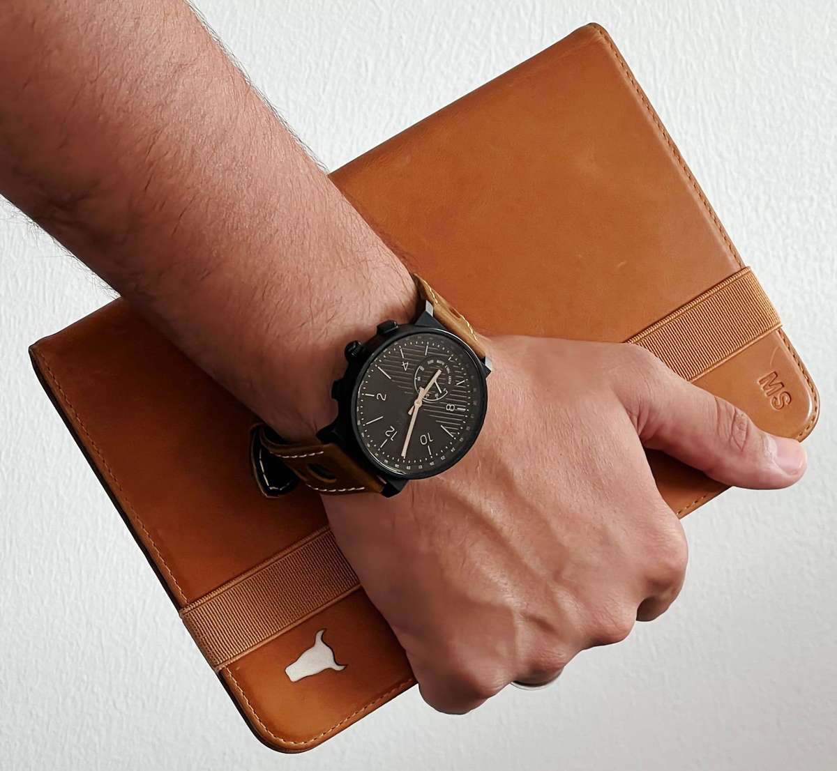 20mm Racing Leather Watch Strap Brown