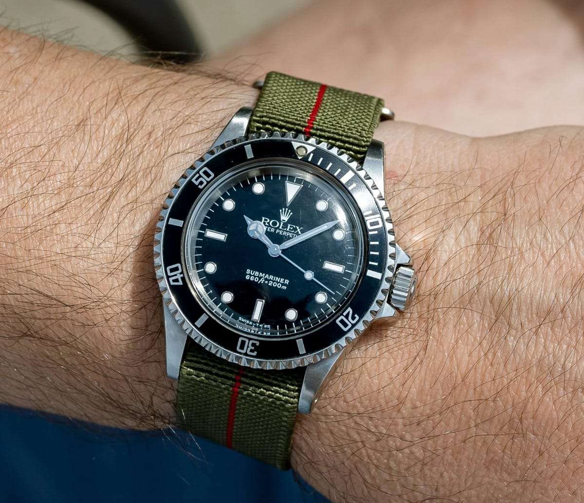 22mm Paratrooper Watch Strap Khaki/Red