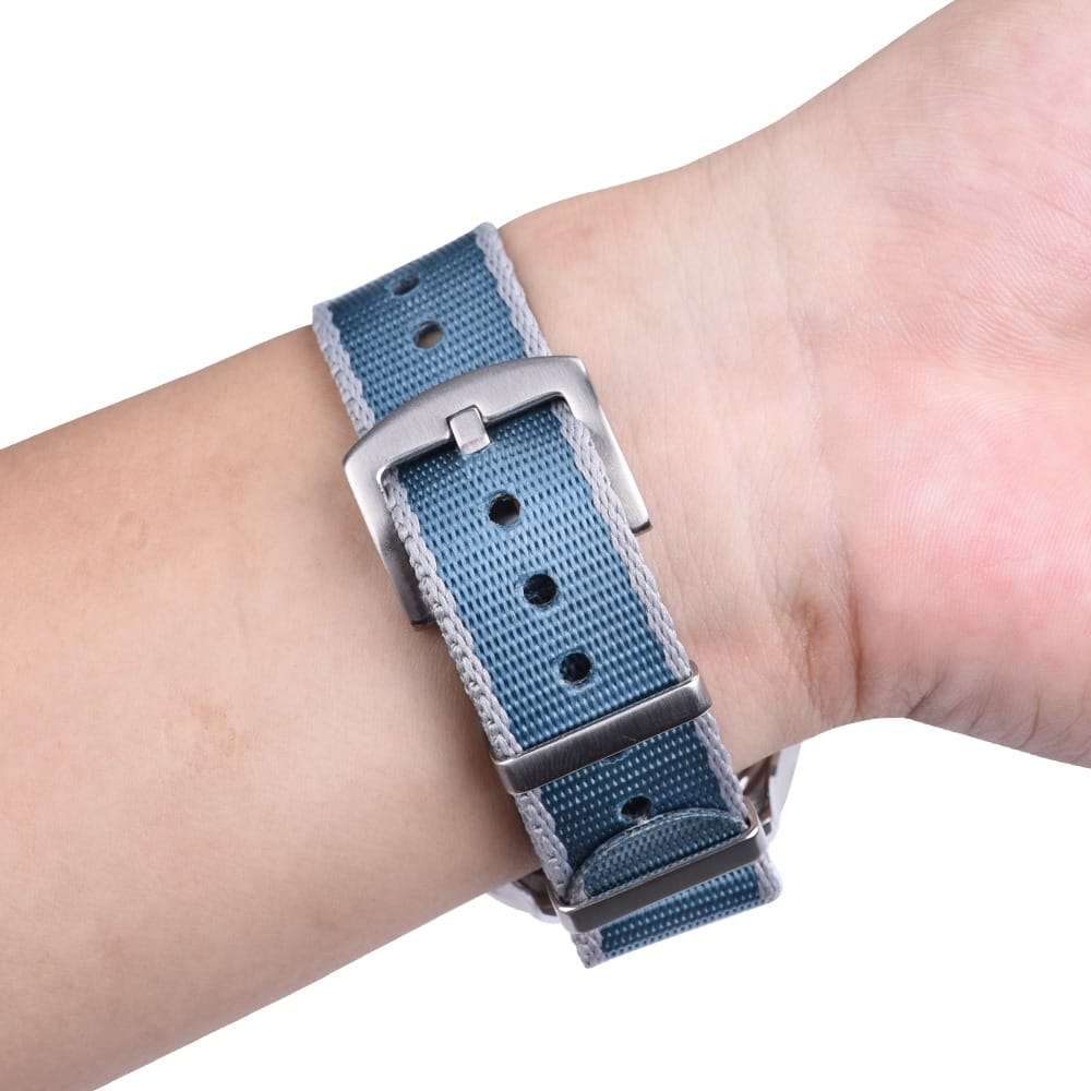 20mm Premium Seat Belt Nato Watch Strap Navy Blue