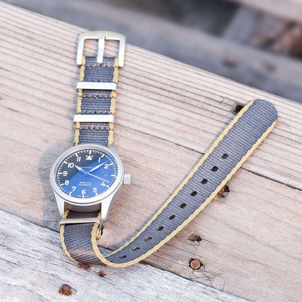 20mm Premium Seat Belt Nato Watch Strap Navy Blue