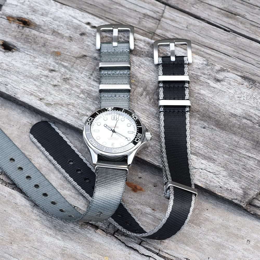 20mm Premium Seat Belt Nato Watch Strap Navy Blue