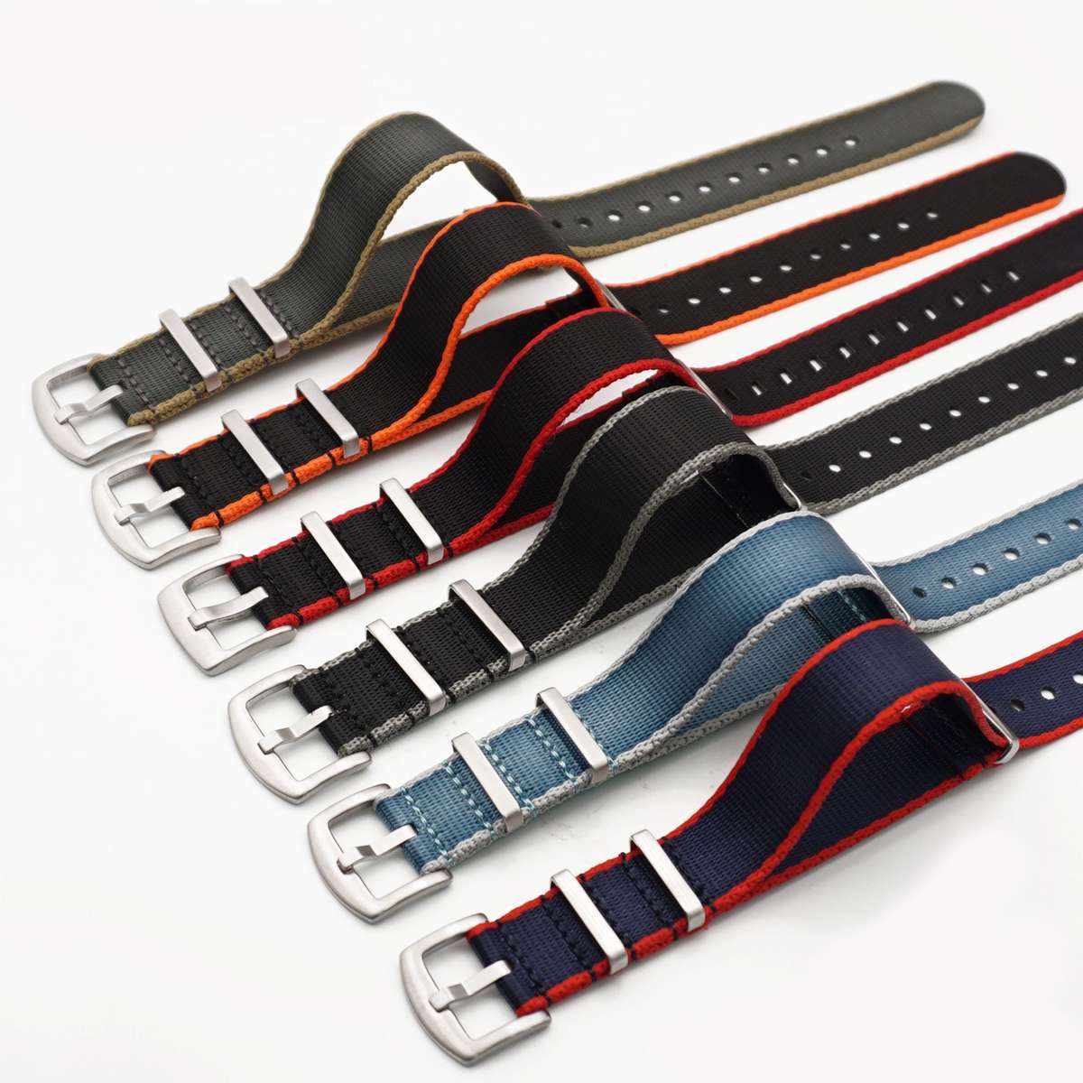 20mm Premium Seat Belt Nato Watch Strap Navy Blue