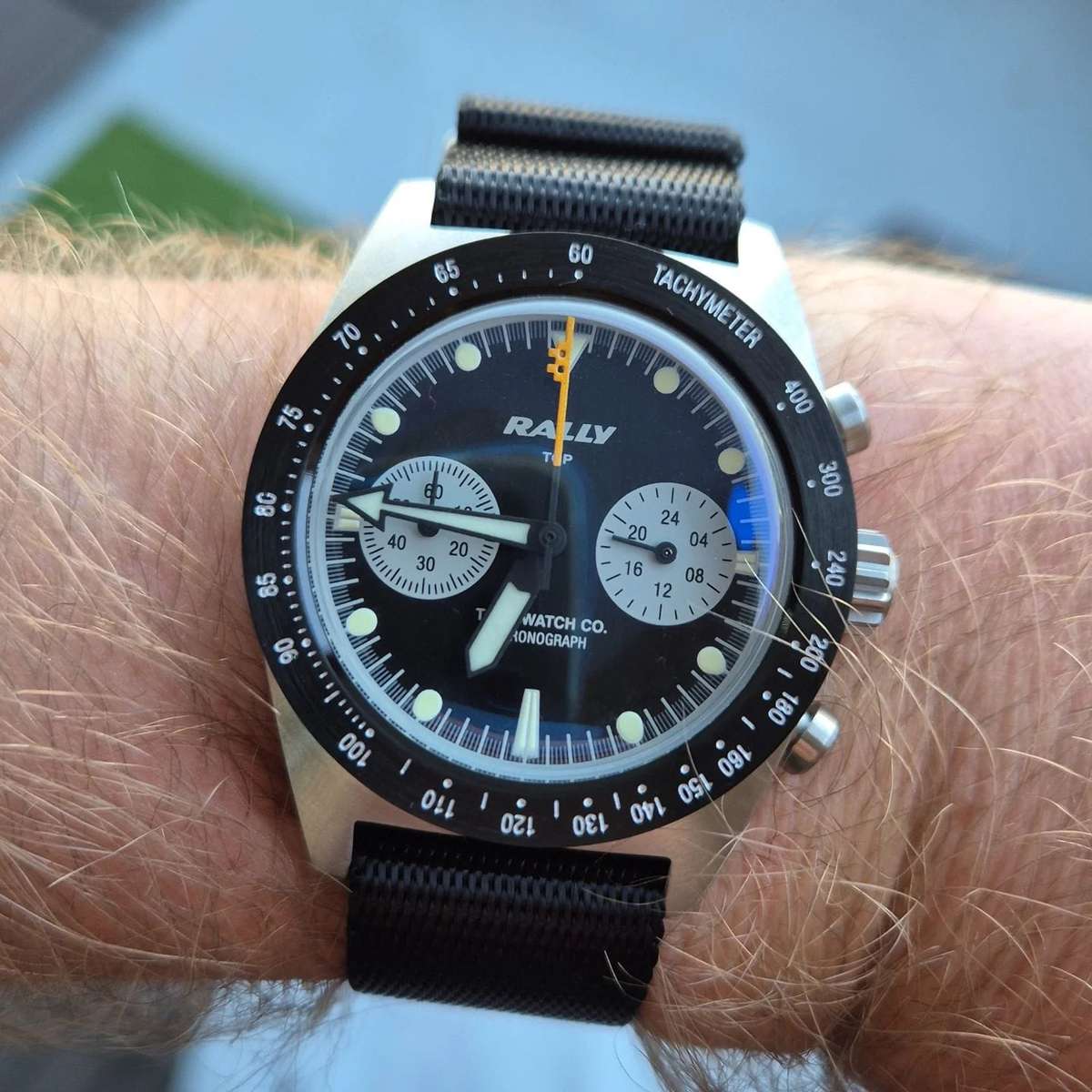 22mm Premium Seat Belt Nato Watch Strap Black