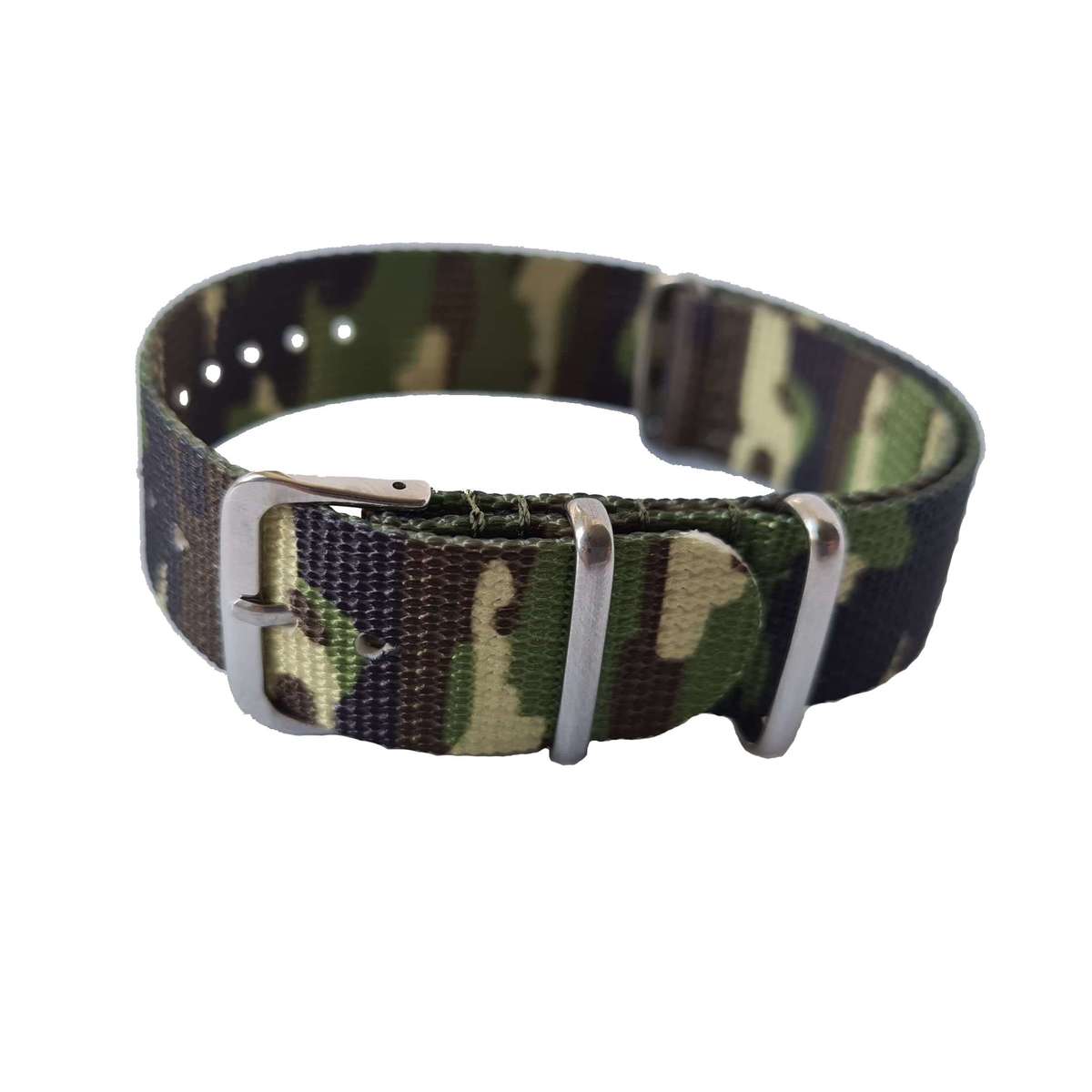 18mm Nato Watch Strap Forest Camo