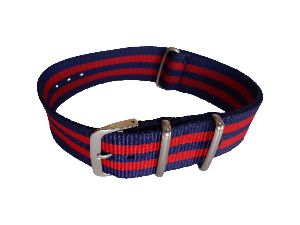 22mm Nato Watch Strap Navy/Red