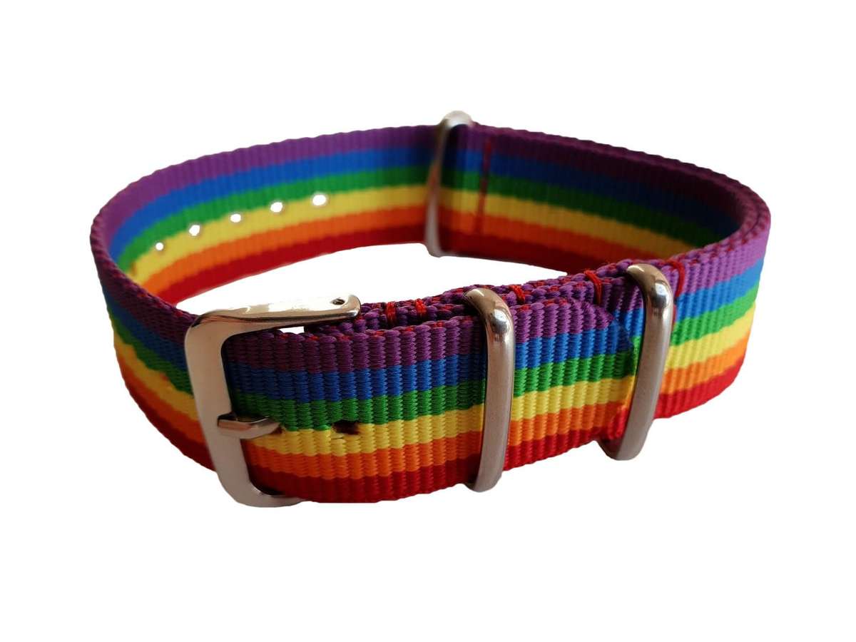 22mm Nato Watch Strap Rainbow