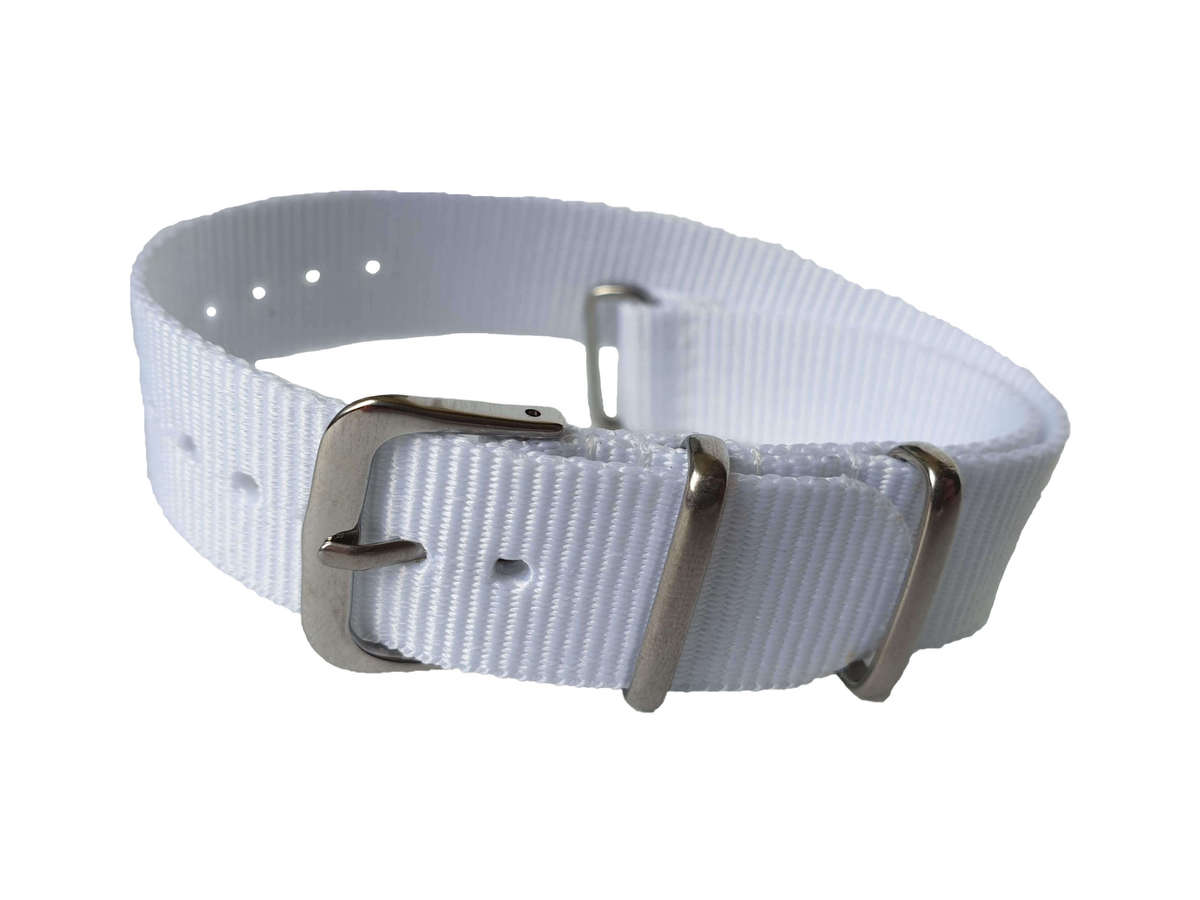 22mm Nato Watch Strap White