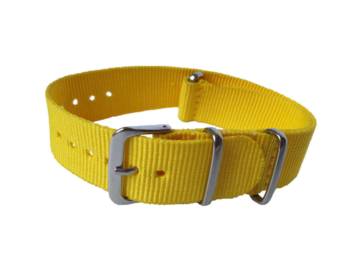 18mm Nato Watch Strap Yellow