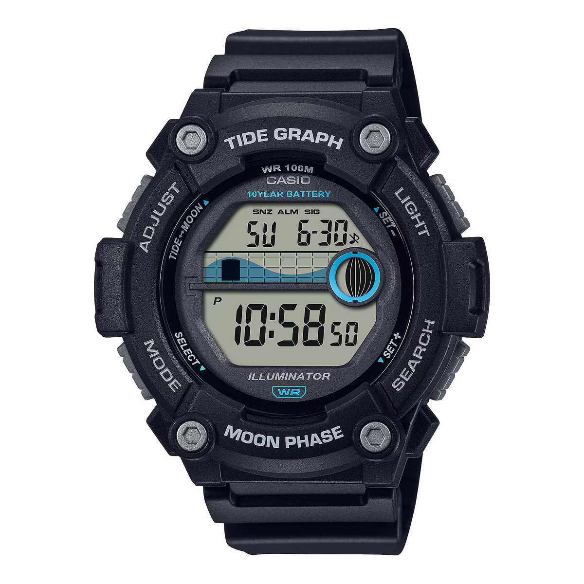 Casio Tide Graph Moon Phase (WS-1300H-1AV)