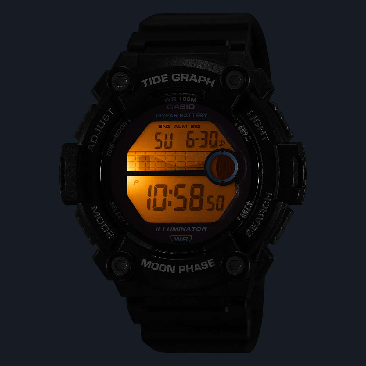 Casio Tide Graph Moon Phase (WS-1300H-1AV)