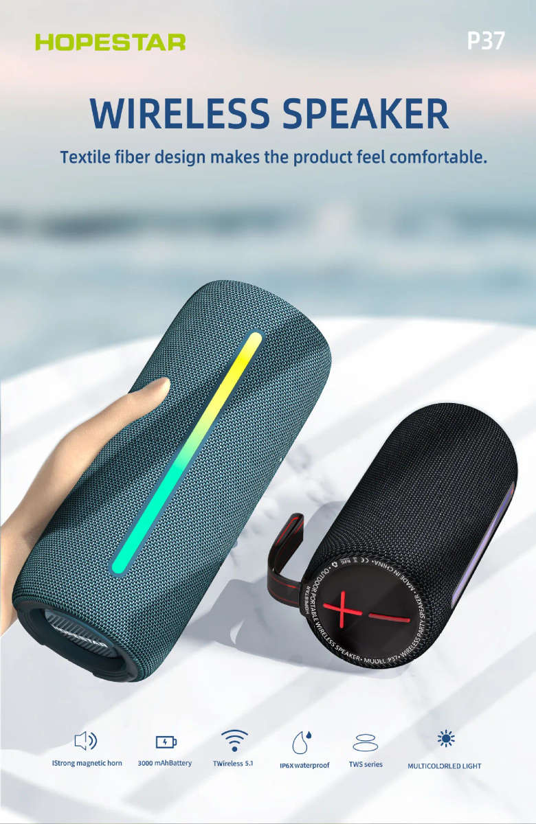 RBG waterproof Light outdoor wireless bluetooth speaker