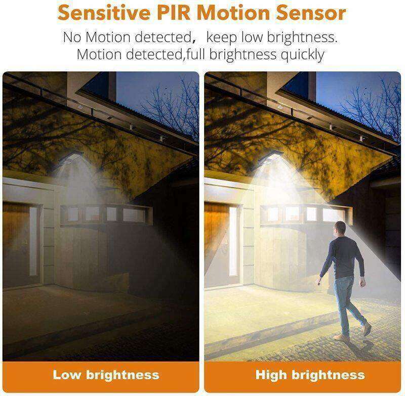 240W Solar Sensor Street Light with Remote Control & Pole Motion Sensor [220 LEDs] **SUPER BRIGHT**