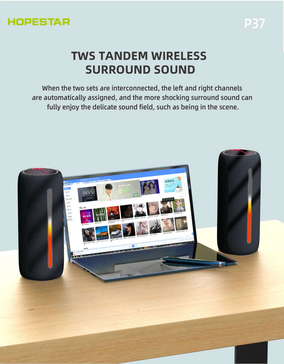 RBG waterproof Light outdoor wireless bluetooth speaker