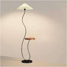 Luma Bella Modern Floor Lamp with Integrated Tray Table